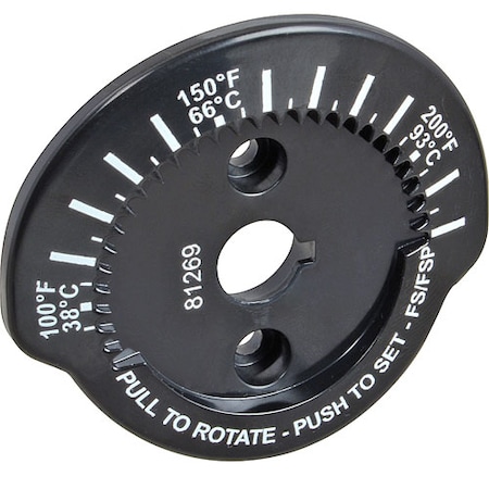 Server Plate, Thermostat Indicator 100 - 200F For  Products - Part# 81269 81269